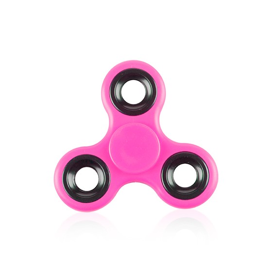Pink Fidget Spinner With Hoops